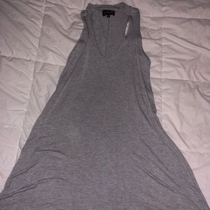 Grey keyhole T-shirt dress